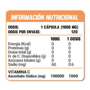 Vitamina C PH Neutro 120 cáps.