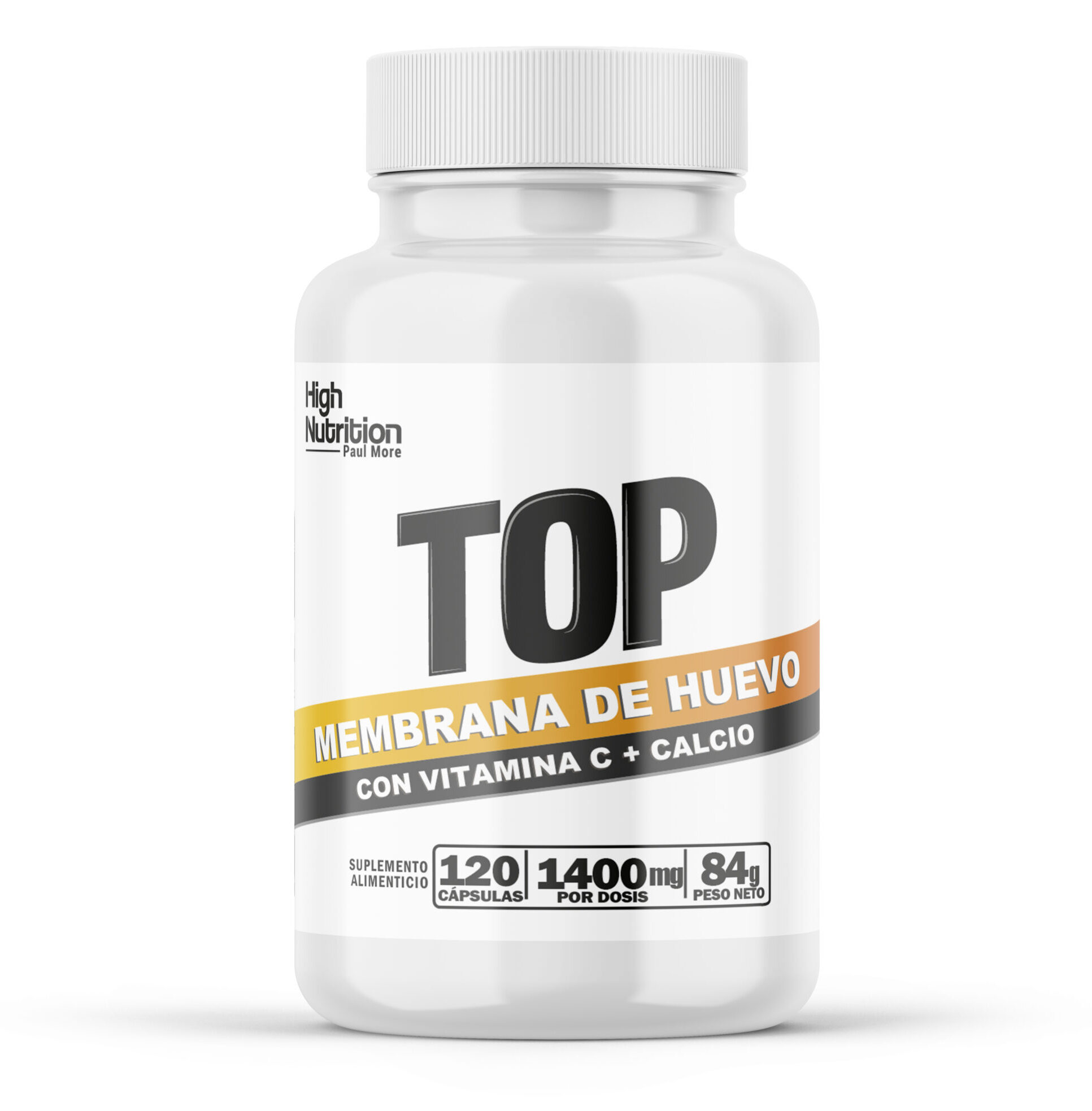 Membrana De Huevo + Calcio 120caps - Paul More